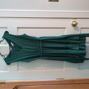 Calvin Klein lightweight green dress with layers